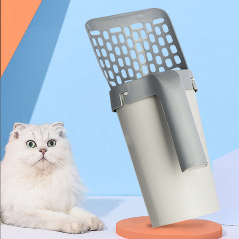 Recogedor de arena para gatos, pala integrada