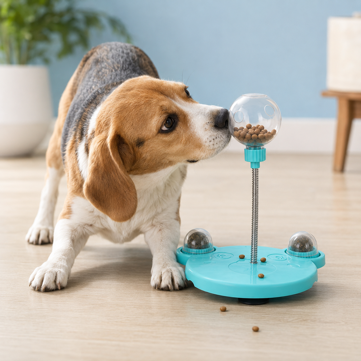 Comedero Interactivo con Ventosa para Perros y Gatos